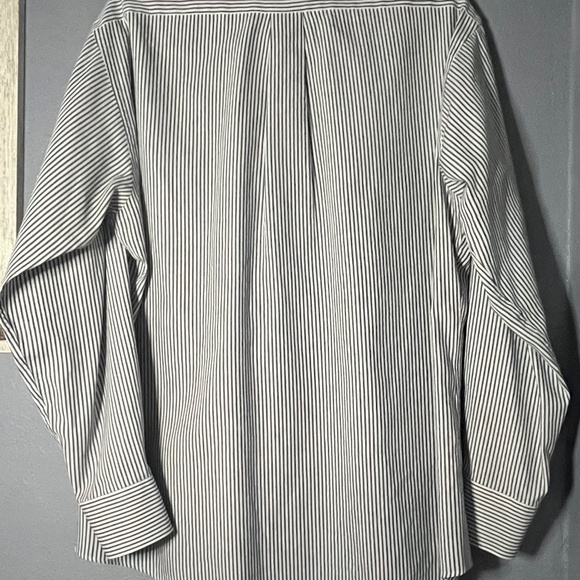 Geoffrey Beene Button Down Dress Shirt Men’s 16/32-33 Pinpoint Oxford L/S Blue - Picture 5 of 7